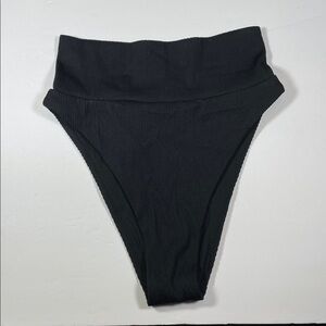 Aerie Black High-Waisted Bikini Bottom